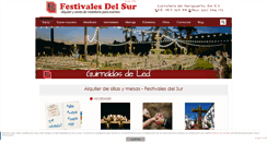 Desktop Screenshot of festivalesdelsur.com