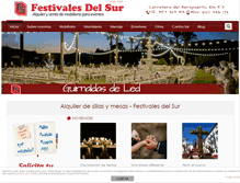 Tablet Screenshot of festivalesdelsur.com